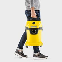 Karcher WD 3 Multi-Purpose 4.5 Gallon Wet-Dry Vacuum with Attachments
