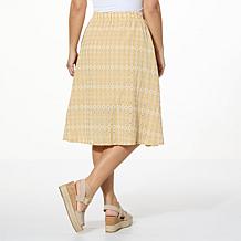 kathy ireland® Fashion 360 Madrid Escape A-Line Skirt