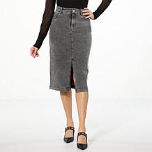 kathy ireland® Fashion 360 Rhinestone Denim Skirt