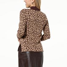 kathy ireland® Fashion 360 Sundance Mock-Neck Jacquard Sweater