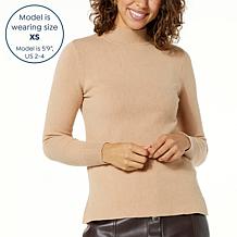 kathy ireland® Fashion 360 Sundance Mock-Neck Jacquard Sweater