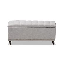 Kaylee Fabric Upholstered Button-Tufting Storage Ottoman Bench