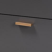 Kelson Dark Grey and Gold Finished Wood 2-Door Sideboard Buffet