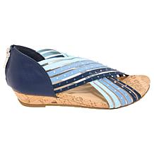 Kenneth Cole Reaction Gigi Jeweled Stretch X-Band Wedge Sandal