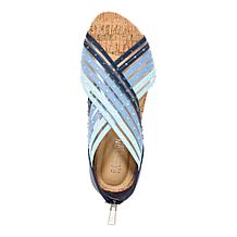 Kenneth Cole Reaction Gigi Jeweled Stretch X-Band Wedge Sandal