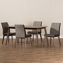 Kimberly Wood Upholstered 5-Piece Dining Set