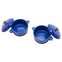 Kitchen HQ 2-pack Stoneware Mini Cocottes in Gift Boxes