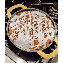 Kitchen HQ 2qt. Cast Iron Ceramic Nonstick Dutch Oven w/Floral Pattern