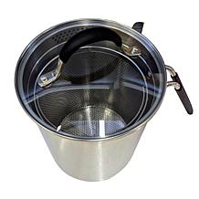 Kitchen HQ 4.5-Quart Stainless Steel Vertical Pot with Steamer