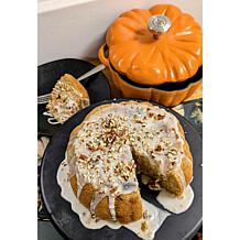 Kitchen HQ Cast Iron Diamond Ceramic Nonstick Pumpkin Casserole