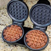 Kitchen HQ Double Mini Waffle Maker with Dual Plates