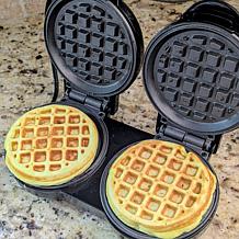 Kitchen HQ Double Mini Waffle Maker with Dual Plates
