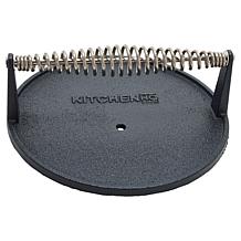Kitchen HQ Round Nonstick Ceramic Cast Iron Grill and Griddle Press