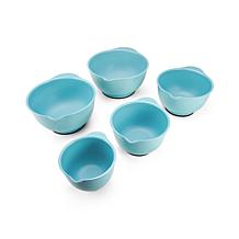 KitchenAid Set of 5 Mixing Bowls - Aqua Sky