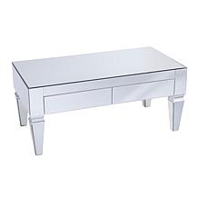 Knightly Contemporary Mirror Rectangular Cocktail Table