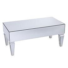 Knightly Contemporary Mirror Rectangular Cocktail Table
