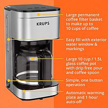 KRUPS KM203D50 Simply Brew 10-Cup Coffee Maker