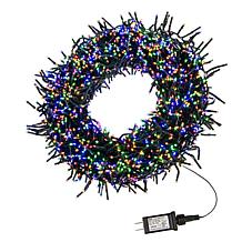 Kurt Adler 2000 Multicolored LED Light 65" Cluster Garland