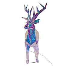 Kurt Adler 35.4" 500 Cool White LED Holographic Reindeer