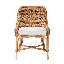 Kyle Dining Chair with Rattan Frame and Seagrass Weave