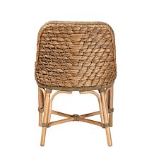 Kyle Dining Chair with Rattan Frame and Seagrass Weave