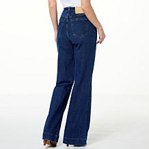 La Joie High-Rise Comfort Stretch Denim Wide Leg Jean