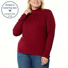 La Joie Shirred Front Neck Blouse