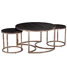 Lakenheath 3-Piece Nesting Cocktail Table Set - Champagne