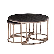 Lakenheath 3-Piece Nesting Cocktail Table Set - Champagne