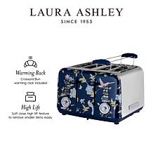 Laura Ashley VQ 4-Slice Toaster, Elveden Navy