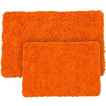 Lavish Home Memory Foam Shag 2-piece Bath Mat Set