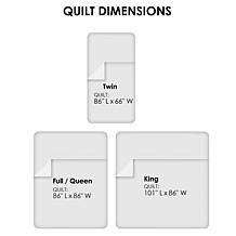 Lavish Home Solid Color Bed Quilt - Full/Queen