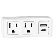 LAX Gadgets 2-pack Surge Protectors with AC and USB Ports