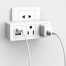 LAX Gadgets 2-pack Surge Protectors with AC and USB Ports