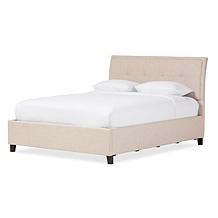 Lea Fabric Upholstered Queen Size Storage Platform Bed