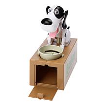 Leading Edge Bailey Battery Operated Toy Coin Bank - Black/White Dog