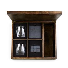 Legacy by Picnic Time Whiskey Box Set - Oak Wood