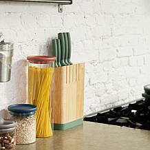 Leo Forest 6pc Stainless Steel Knife Block Set with Sharpener