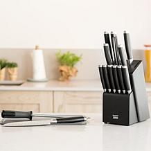 Leo Graphite 13pc Knife Block Set with Sharpener