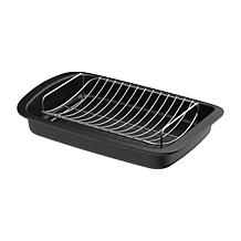 Leo Graphite 2-piece Roaster Set with Stainless Steel Rack