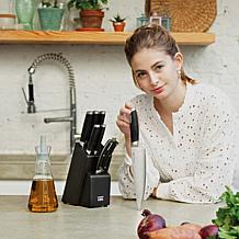 Leo Graphite 6pc Knife Block Set with Sharpener