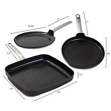 Leo Graphite 8" Pancake Pan with CeraGreen Ceramic Coating