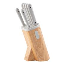 Leo Spirit 7-Piece Knife Block Set with Glossy Handles