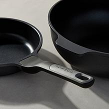 Leo Stone+ Cast Aluminum 12" Wok Pan with CeraGreen Coating