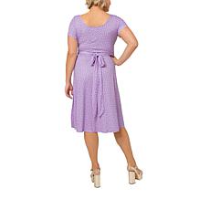 Leota Brittany Dress - Confetti Dot Purple Rose