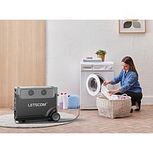 Letscom 3800Wh Power Station with Handle, Light and Wheels