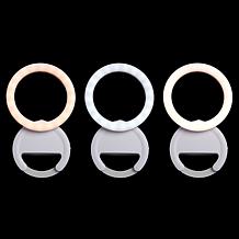 Letscom Portable Rechargeable Ring Light w/Clip 2-pack
