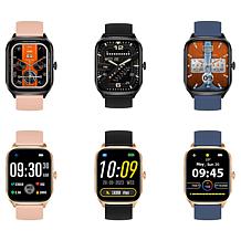 Letsfit E27 2" Bluetooth Smart Watch Silver with Additional Bands