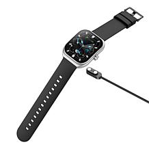 Letsfit E46 Silver Bezel Smart Watch with Extra Band