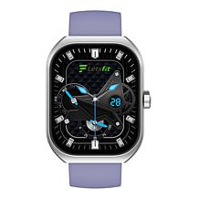 Letsfit E46 Silver Bezel Smart Watch with Extra Band